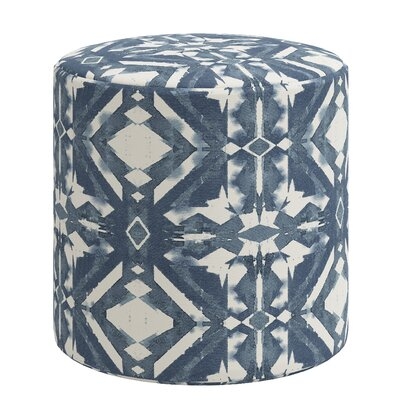 Epaulette 18'' Wide Round Striped Standard Ottoman - Image 0