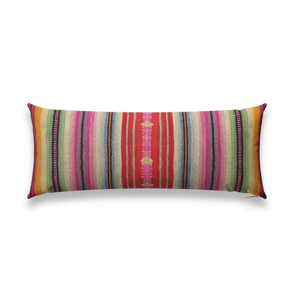 Technicolor Frazada Pillow by St. Frank | 26" W x 16" H | Linen/Wool - Image 7