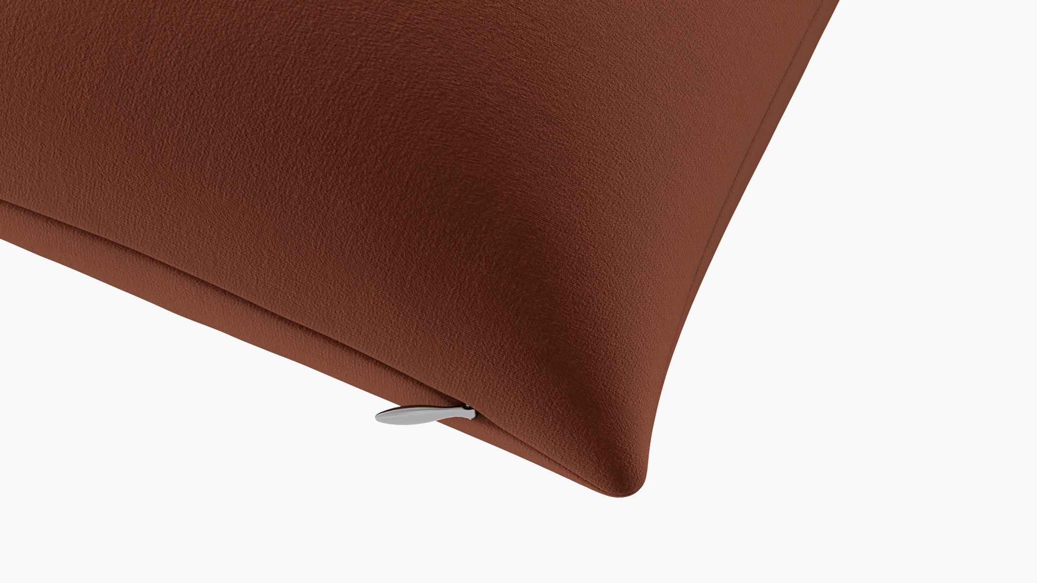 Throw Pillow 18", Rust Performance Velvet, 18" x 18" - Image 1