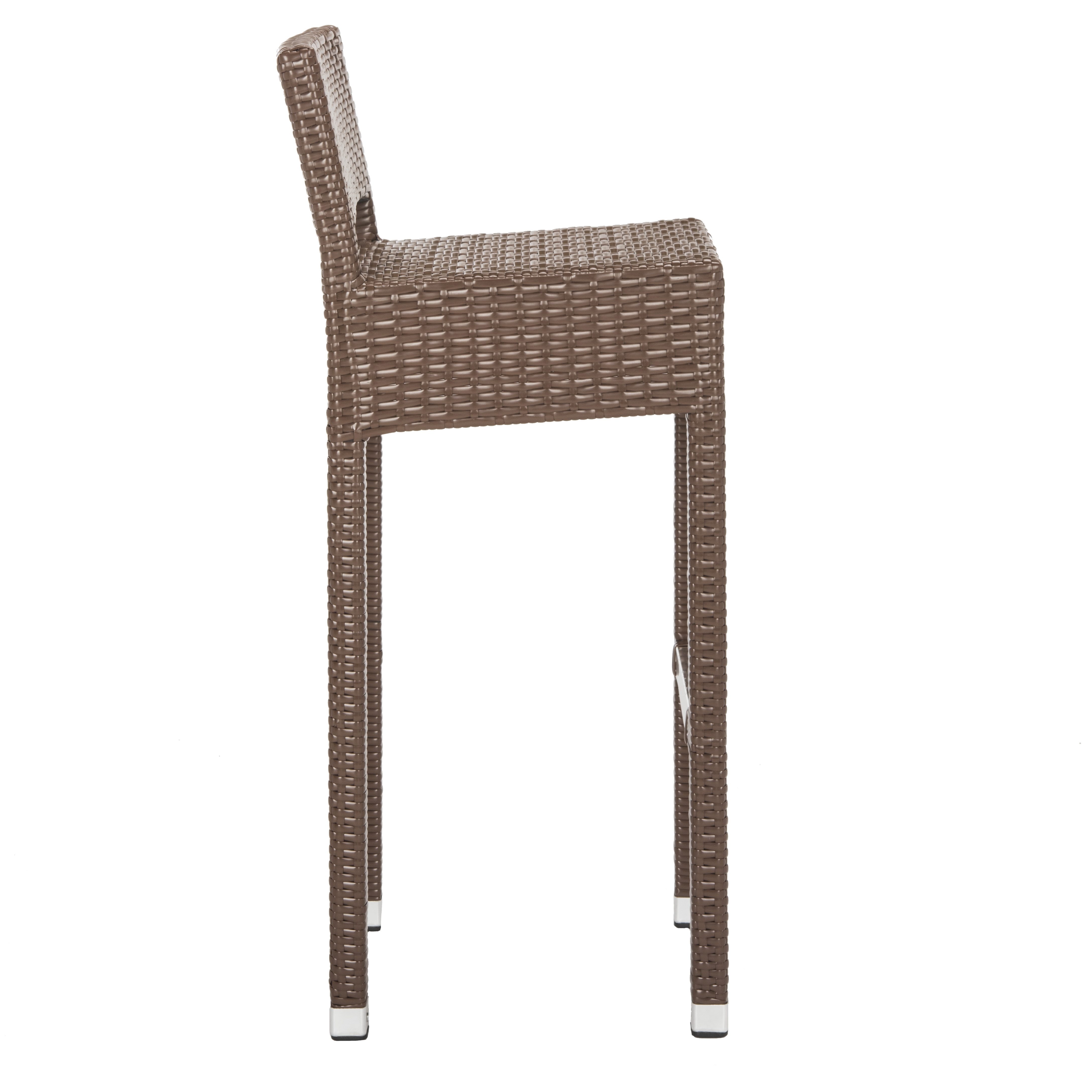 Landry Indoor-Outdoor Bar Stool - Brown - Safavieh - Image 2