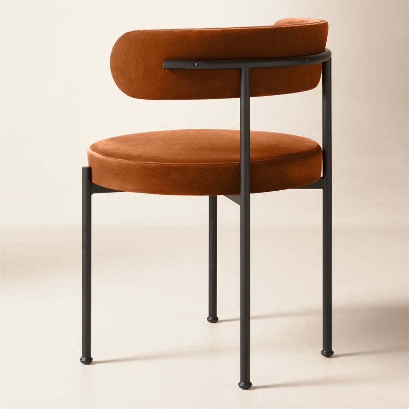 Inesse Smoked Amber Velvet Dining Chair Set of 4 - Image 3