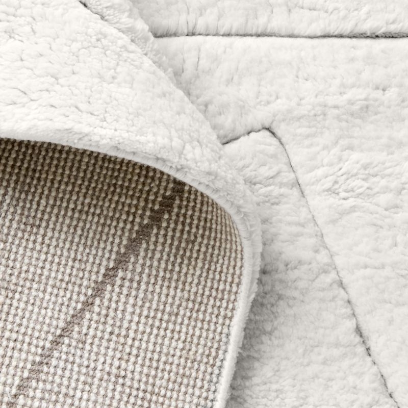 Helmi Hand-Knotted Warm White New Zealand Wool Area Rug 5'x'8' - Image 5