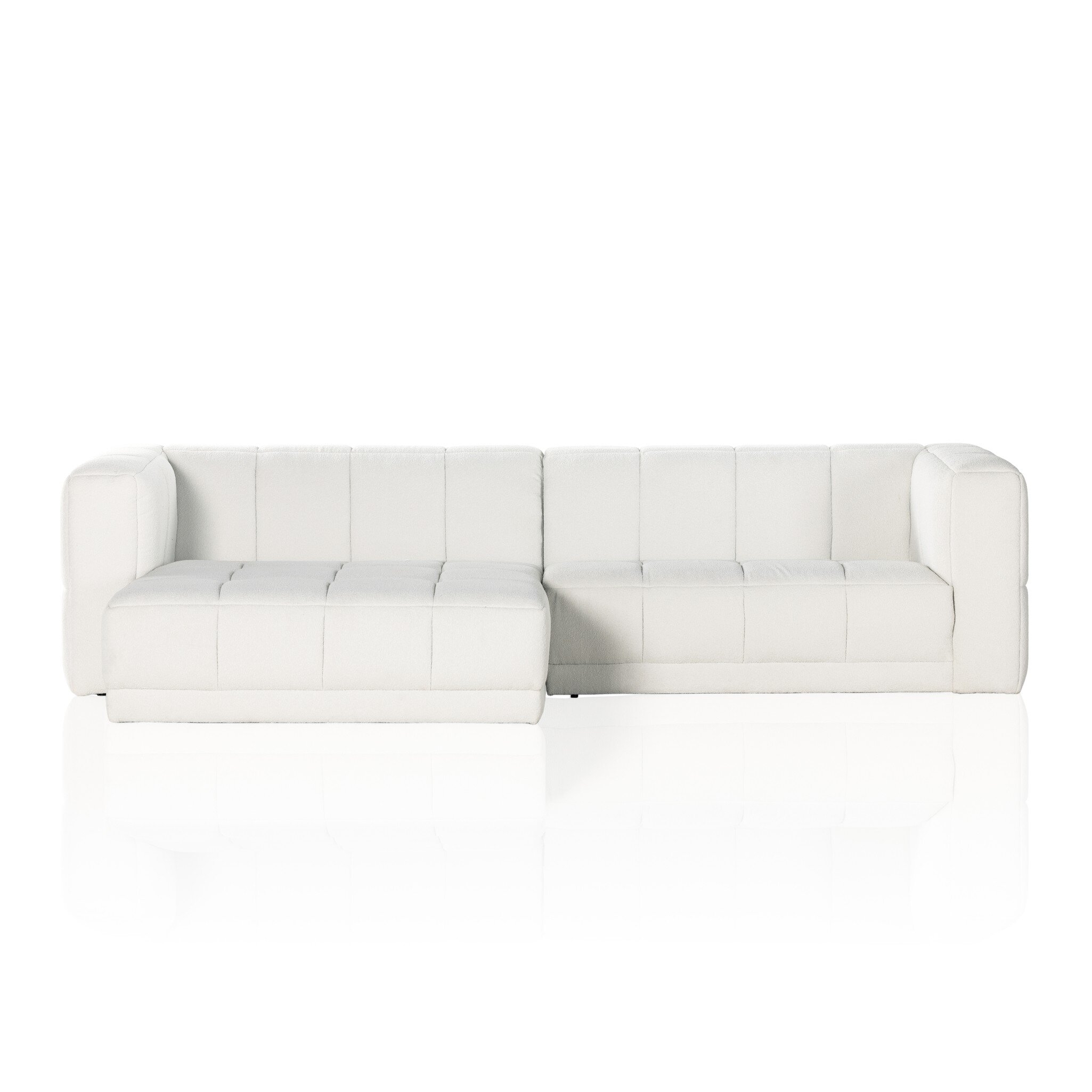 Tavi 2-Piece Sectional - FIQA Boucle Natural - Image 0