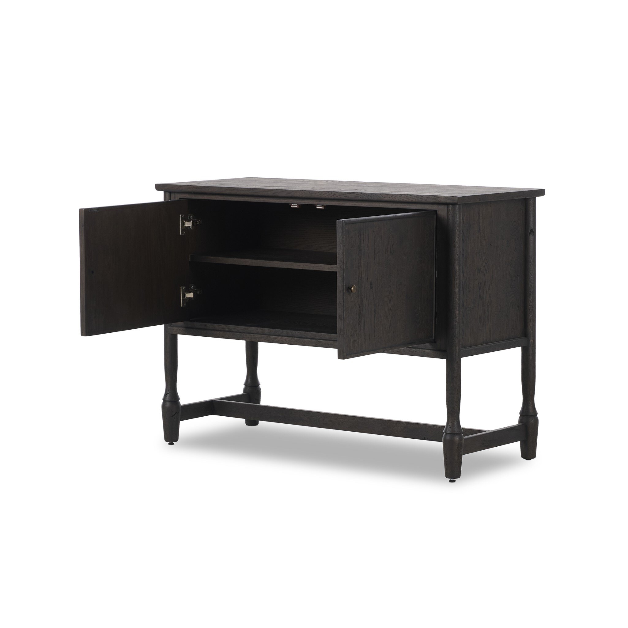 Bari Sideboard 46" - Cracked Smoked Black Veneer by Amber Lewis x Four Hands - Image 7