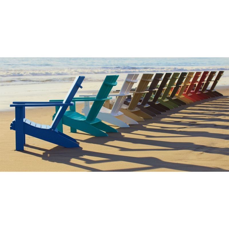 Vista II Slate Grey Outdoor Adirondack Chair by POLYWOOD® - Image 2
