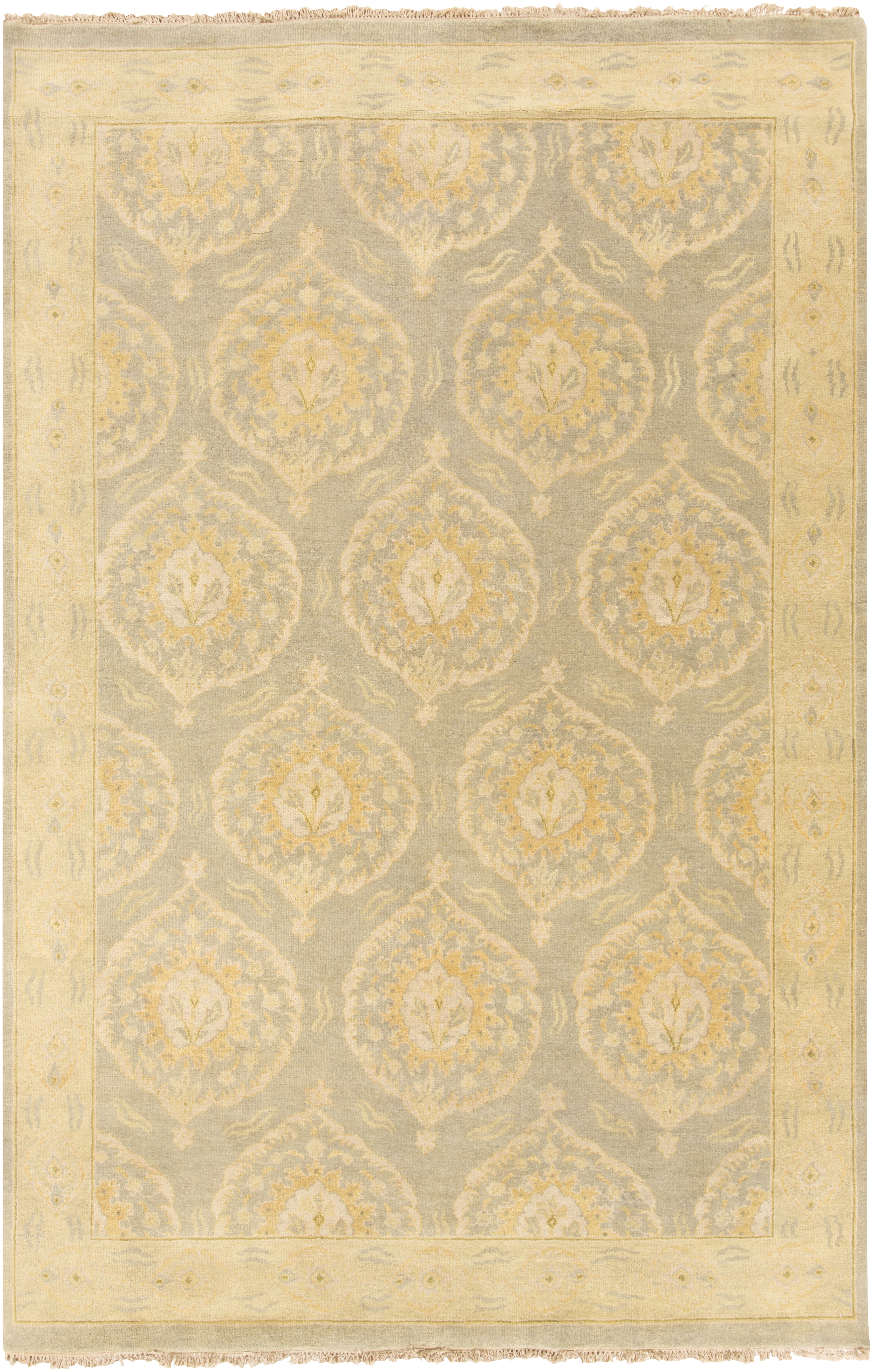 Jade Beige Indoor 8' x 10' Handmade Rug - Image 0
