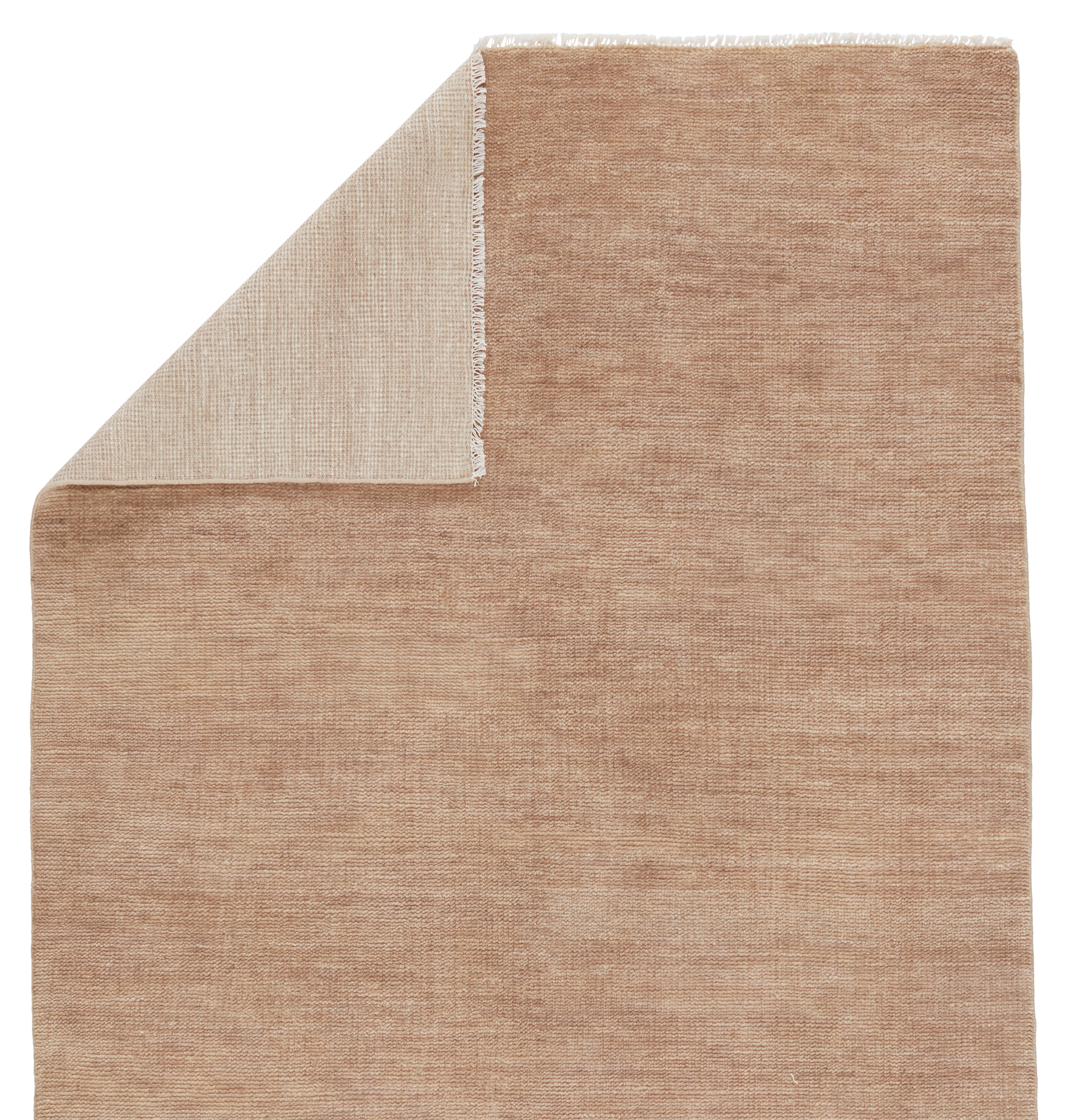 Origin SAG04 Handknotted Solid Taupe Area Rug (6'x9') - Image 2