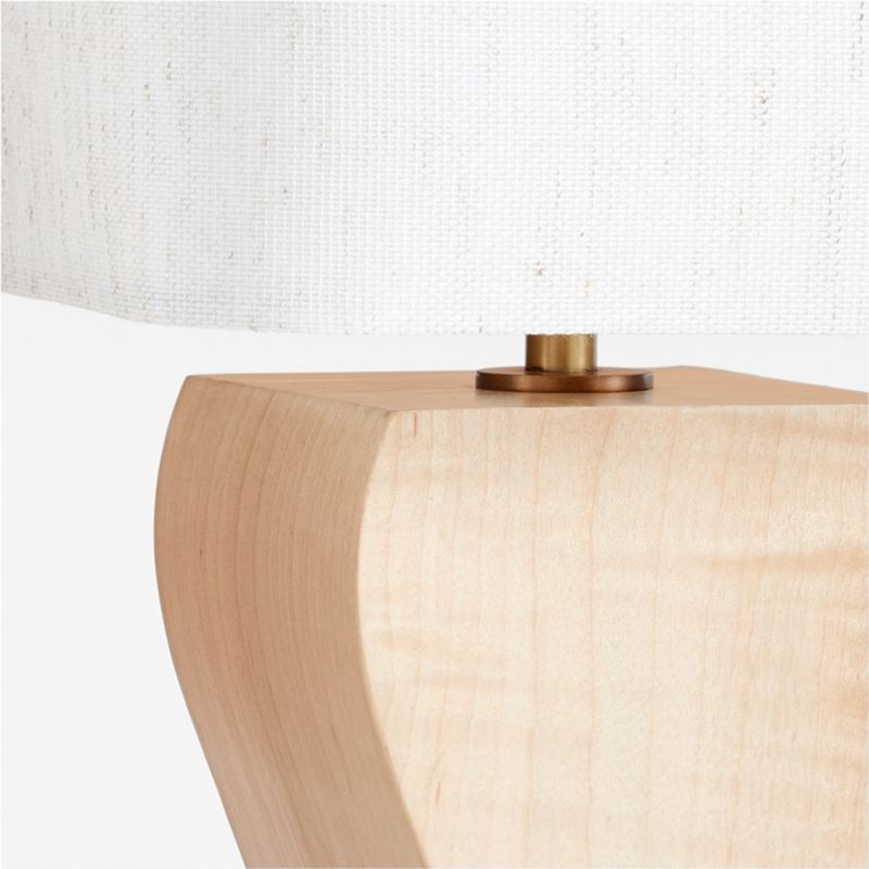 Onada Mini Curved Wood Table Lamp - Image 1