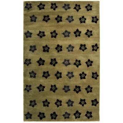 Anchor Handmade Tufted Wool Sage/Black Rug - Image 0