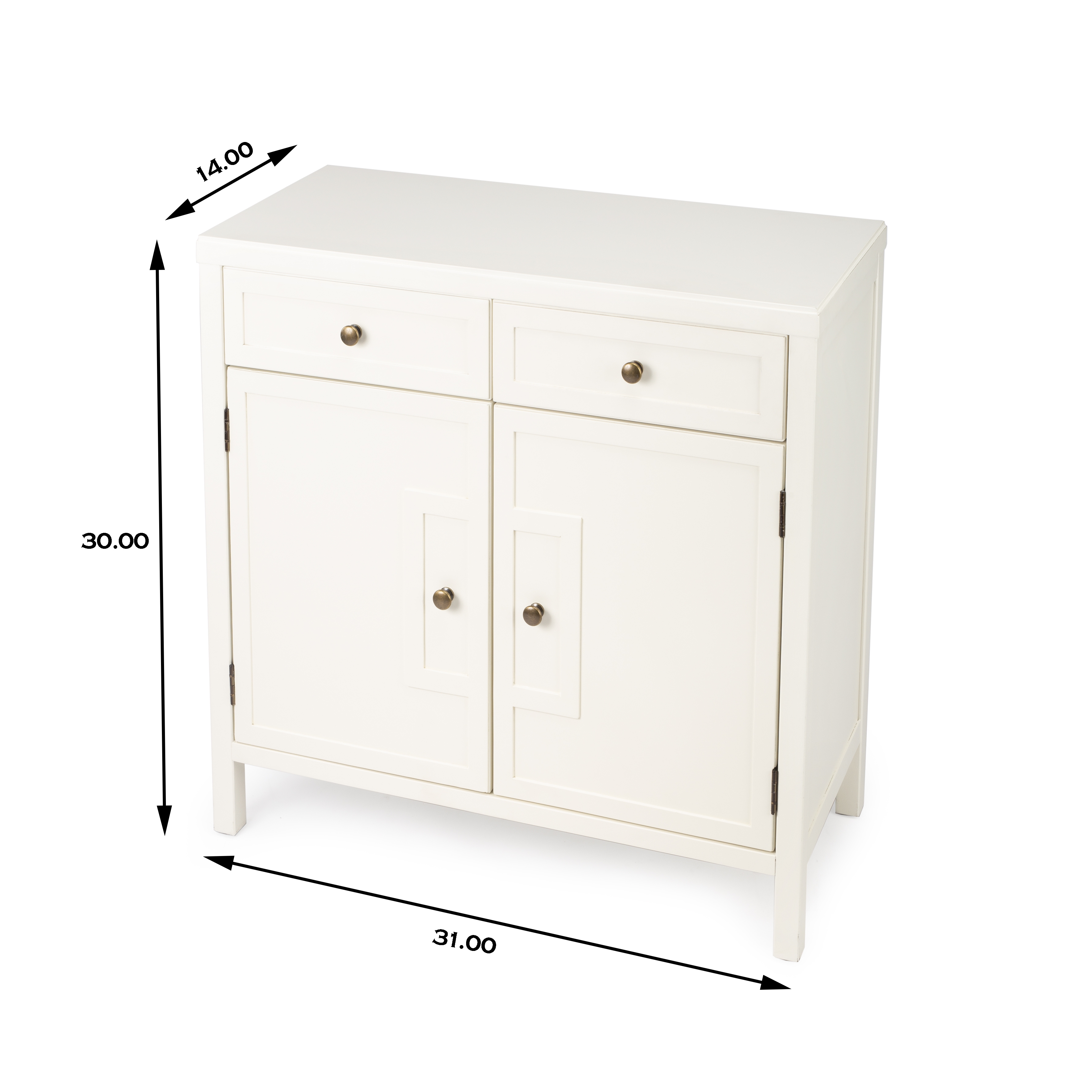 Imperial White Accent Cabinet - Image 3