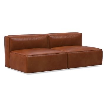 Remi 72" Modular Sofa, Vegan Leather, Cinder - Image 1