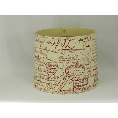 10" H Cotton Drum Lamp Shade ( Spider ) in Brown - Image 0