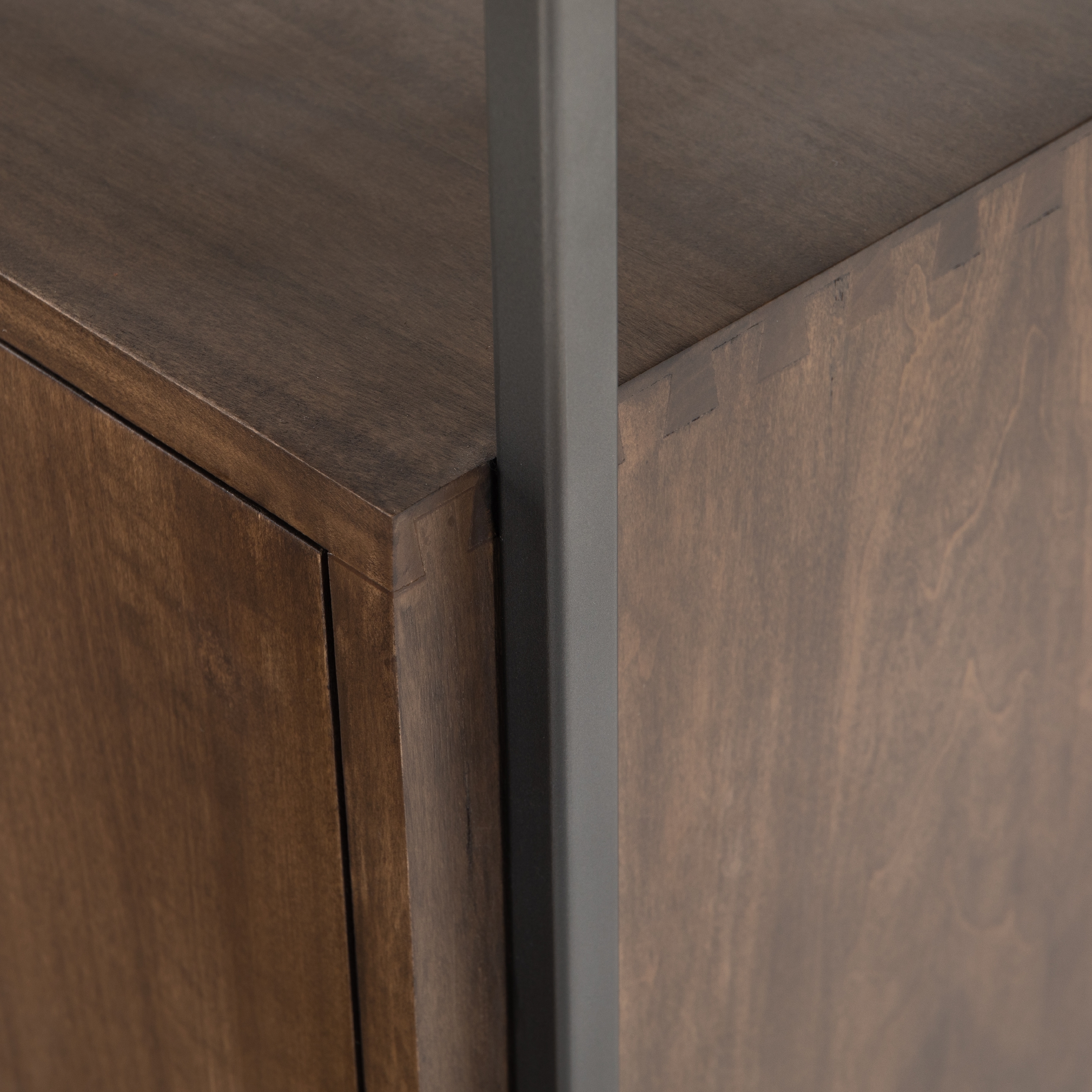 Trey Modular Wide Bookcase-Auburn Poplar - Image 8
