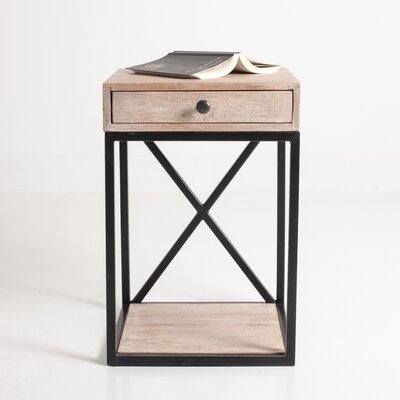 Christie Floor Shelf End Table with Storage - Image 0