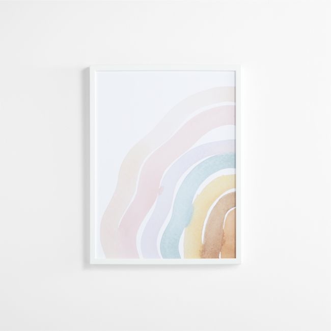Watercolor Rainbow Framed Wall Art Print - Image 0