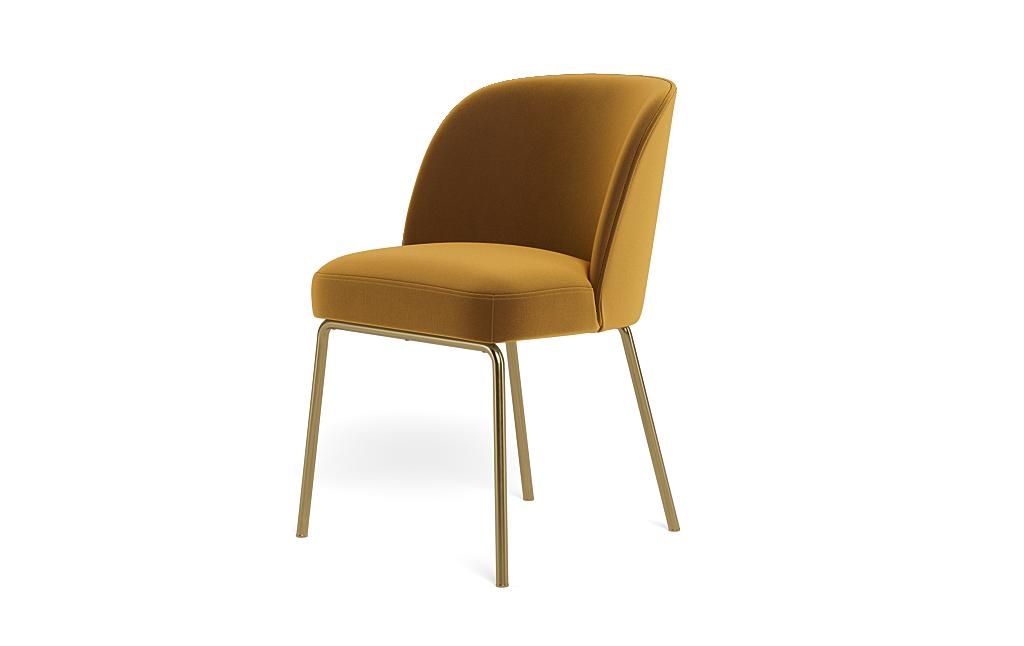 Graham Metal Framed Upholstered Chair with Contrast Piping - Image 2