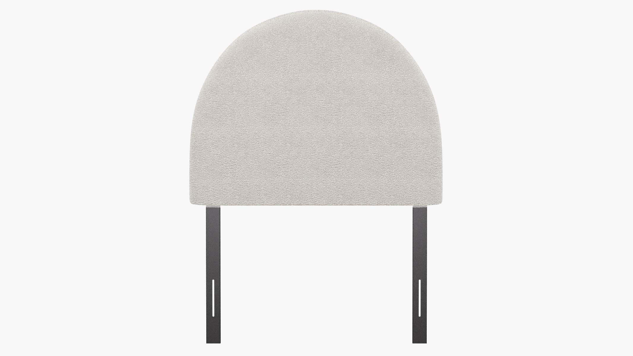Arched Back Headboard, Sheepskin, Twin - Image 1