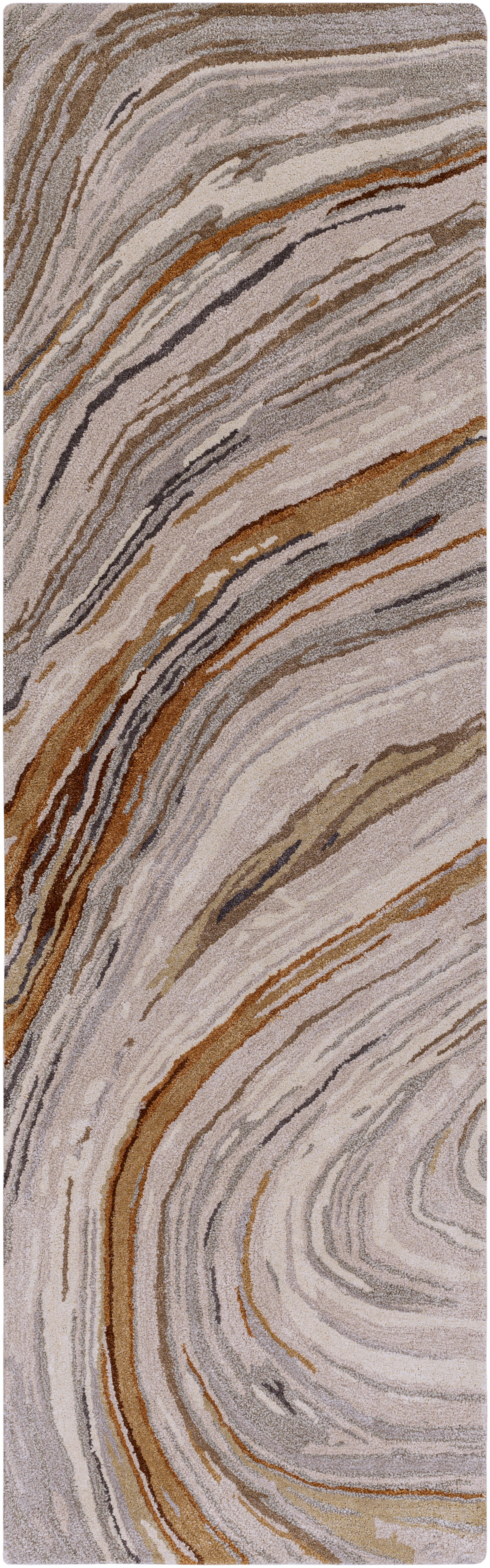 Kavita Brown Indoor 3' x 10' Handmade Rug - Image 0