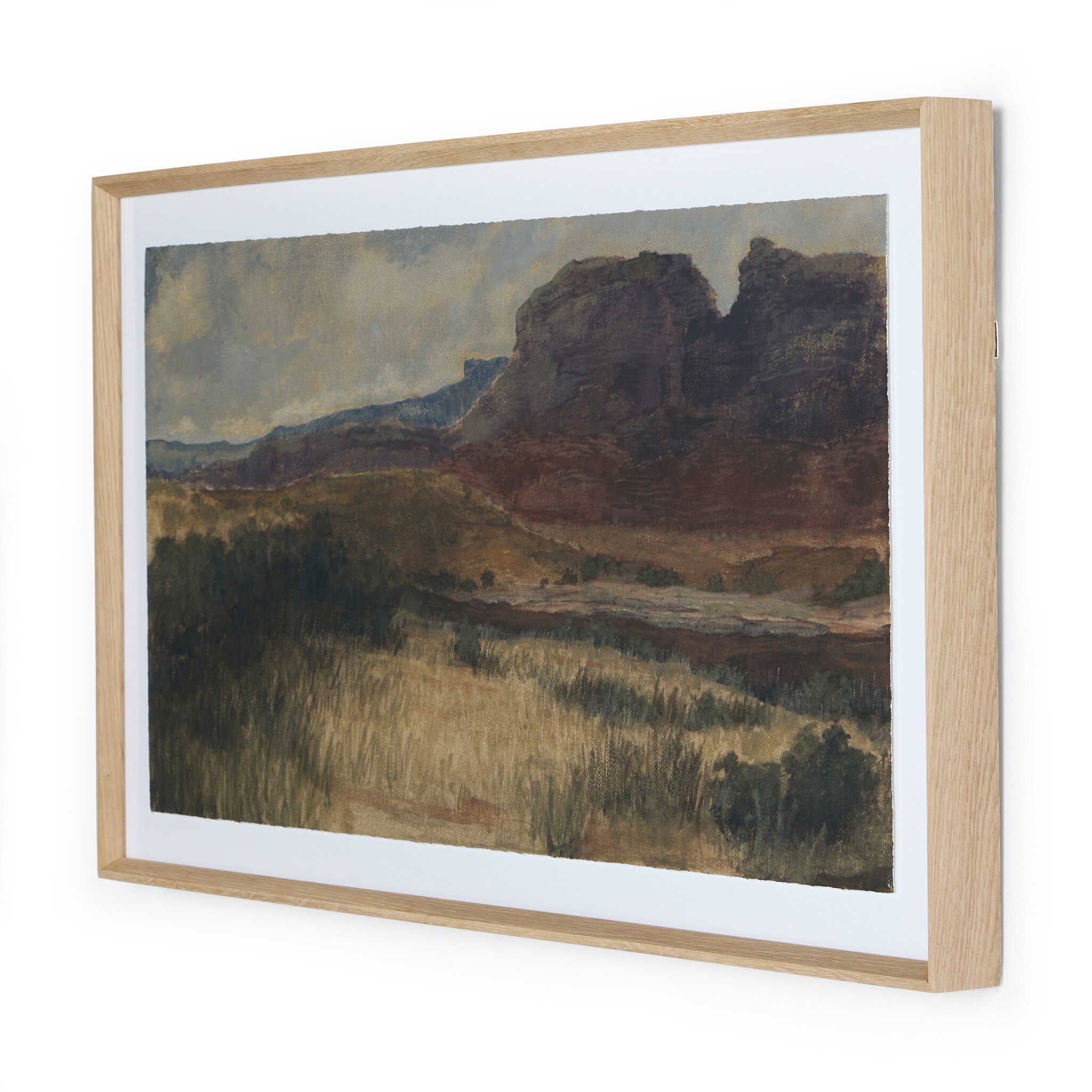 Desert Hues I by Aileen Fitzgerald - RoofTop 2.5 Vertical Grain White Oak - Image 1