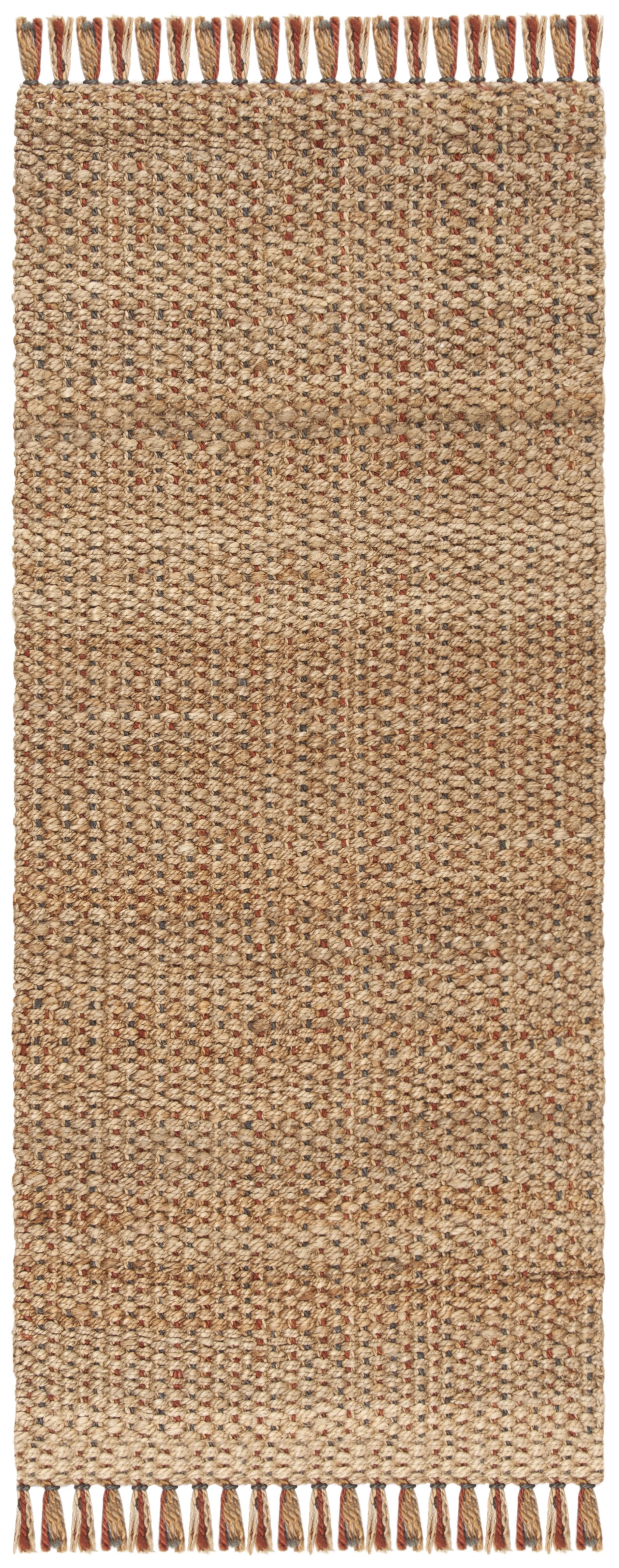 Arlo Home Hand Woven Area Rug, NF455A, Natural/Multi,  2' 6" X 6' - Image 0
