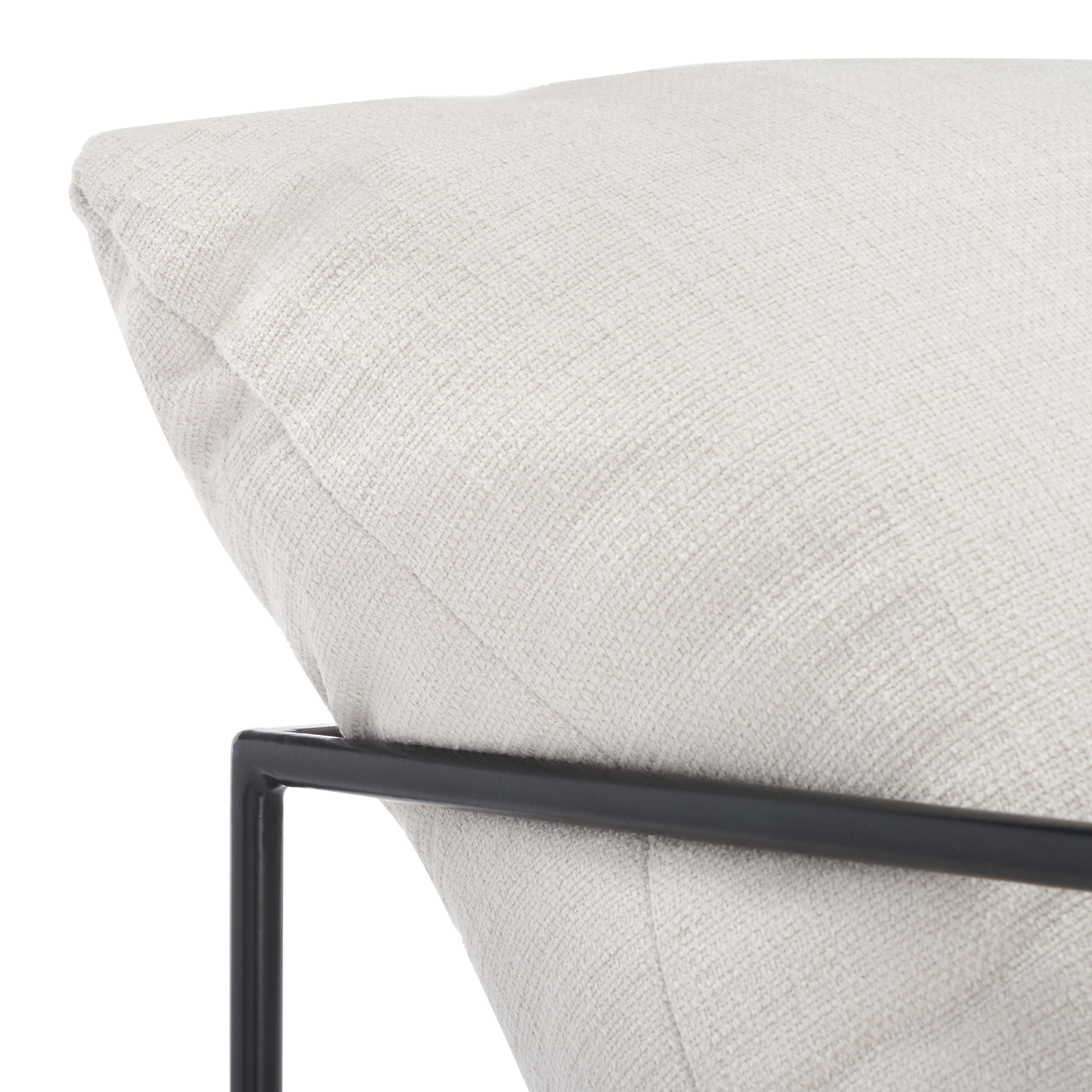 Portland Pillow Top Accent Chair - Ivory/Black - Safavieh - Image 6
