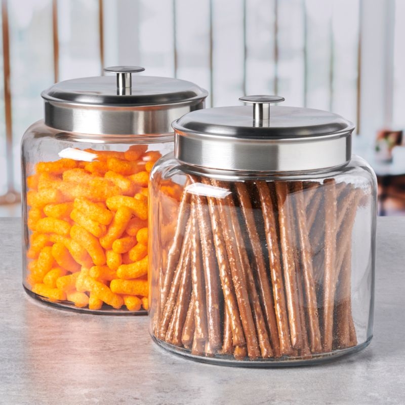 Anchor Hocking 1.5-Gallon Montana Glass Jar with Brushed Aluminum Lid - Image 1