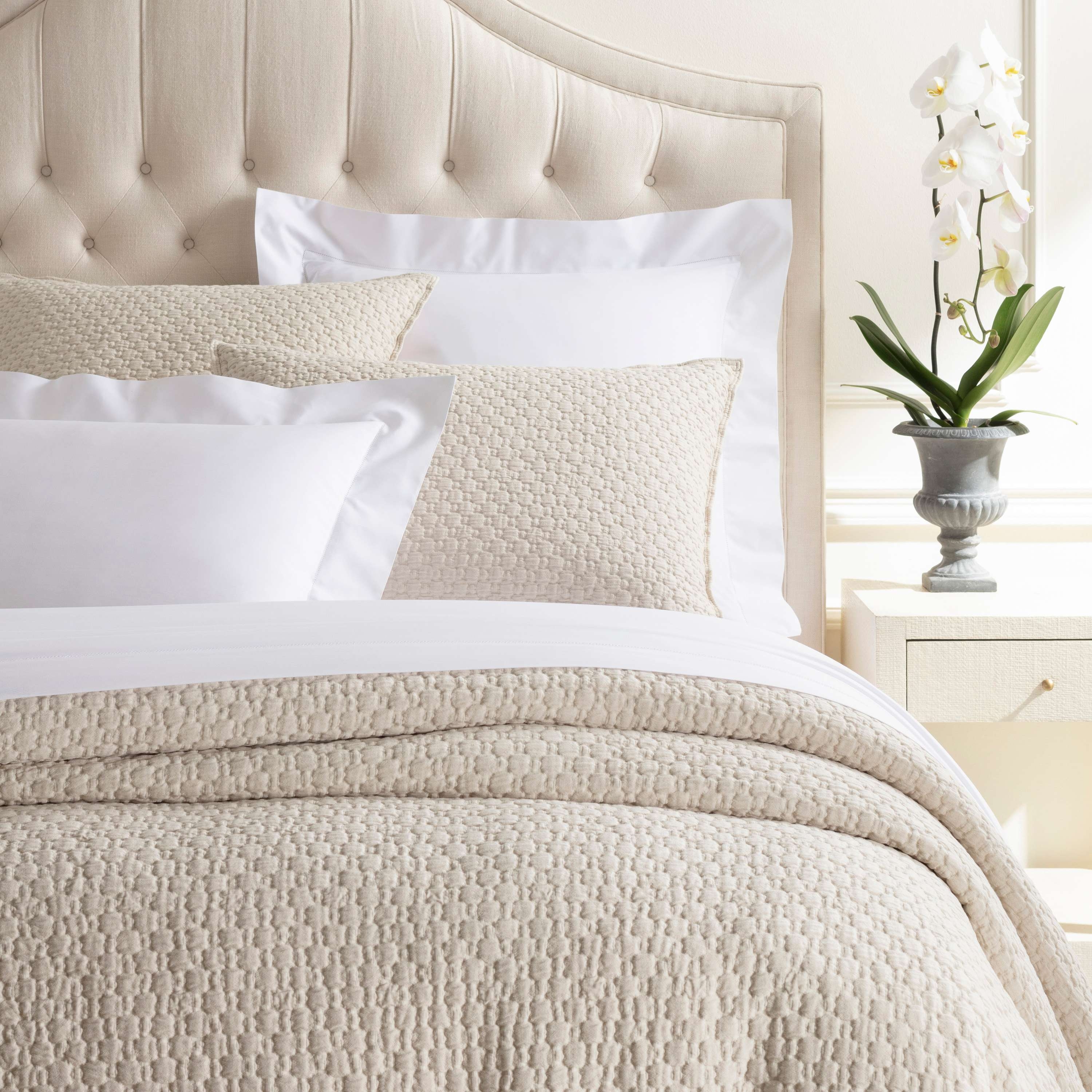 Lodi Alabaster Matelasse Coverlet - Image 0