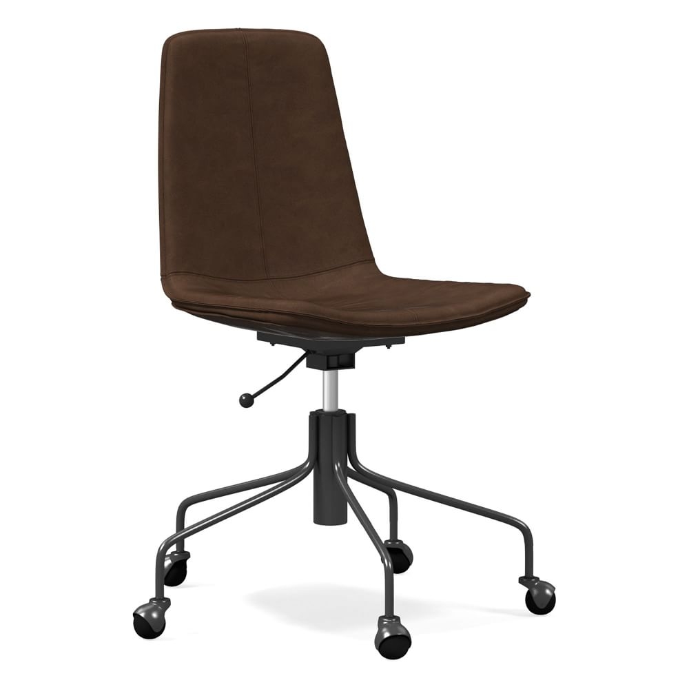 Slope Office Chair, Vegan Leather, Molasses - Image 0