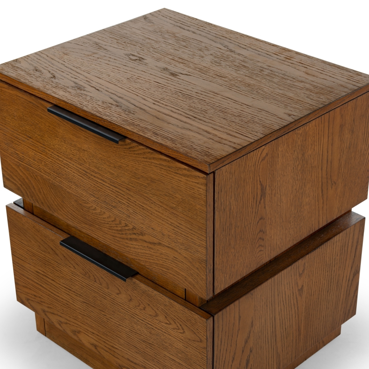 Titus 2 Drawer Nightstand - Medium Oak - Image 5