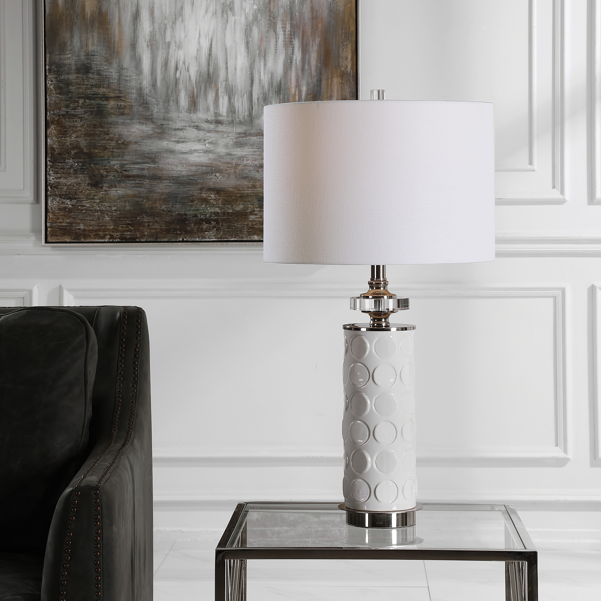 Calia White Table Lamp - Image 0