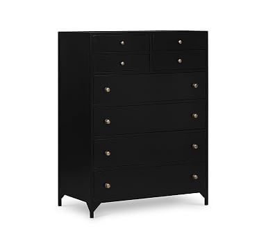 Harmon 8-Drawer Tall Dresser, Black - Image 0