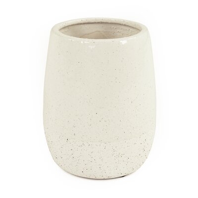 Dakshit White Ceramic Table Vase - Image 0