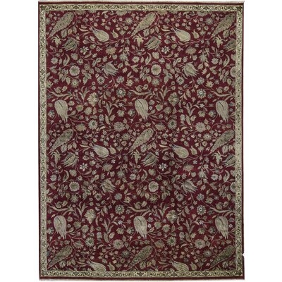 One-of-a-Kind Chantel Hand-Knotted Red 9' x 12'2" Area Rug - Image 0