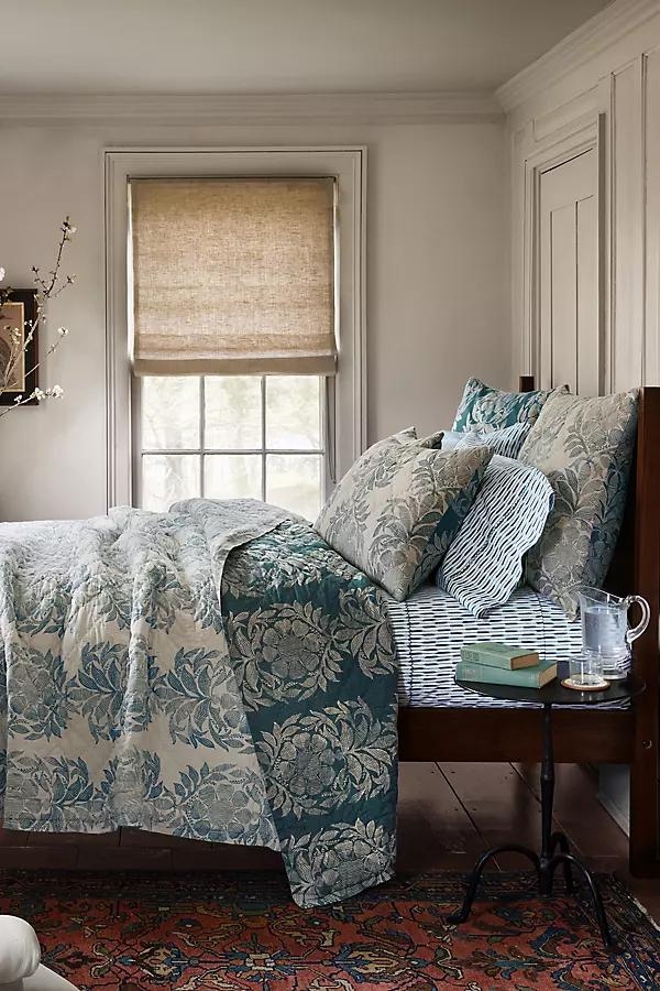 John Robshaw Asma Peacock Quilt - Image 0