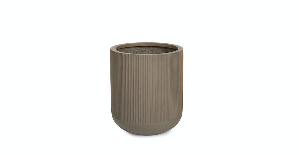 Reya Small Indoor/Outdoor Planter - Concrete Gray - Image 0