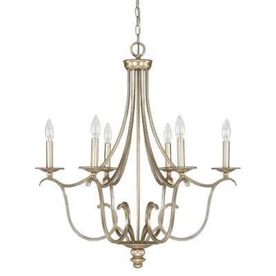 Cecil 6 - Light Candle Style Empire Chandelier - Image 0