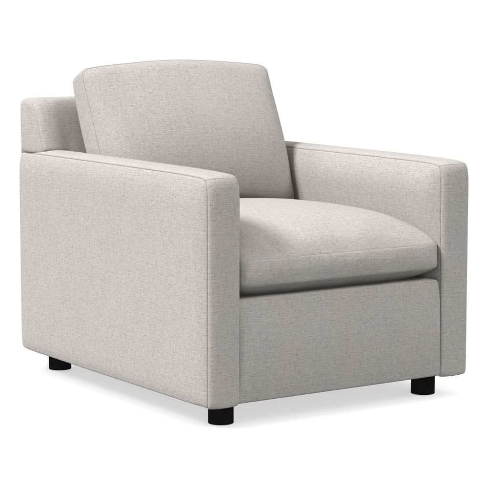 Marin Armchair, Down, Performance Coastal Linen, Dove, Concealed Support - Image 0