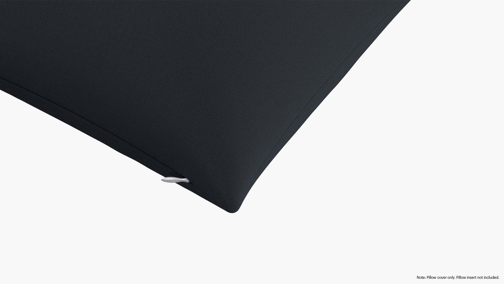 Throw Pillow Cover 18", Navy Everyday Linen, 18" x 18" - Image 1