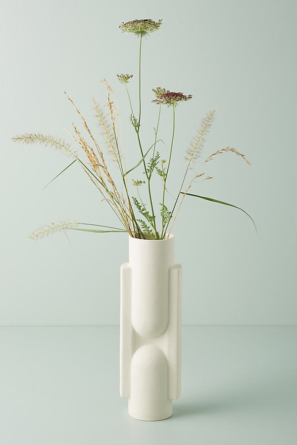 Katerina Vase By Anthropologie in White - Image 0