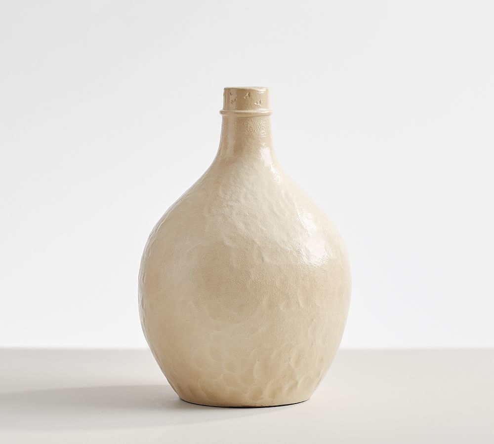Studio Vase Collection, Large Bottle, Taupe - Image 0