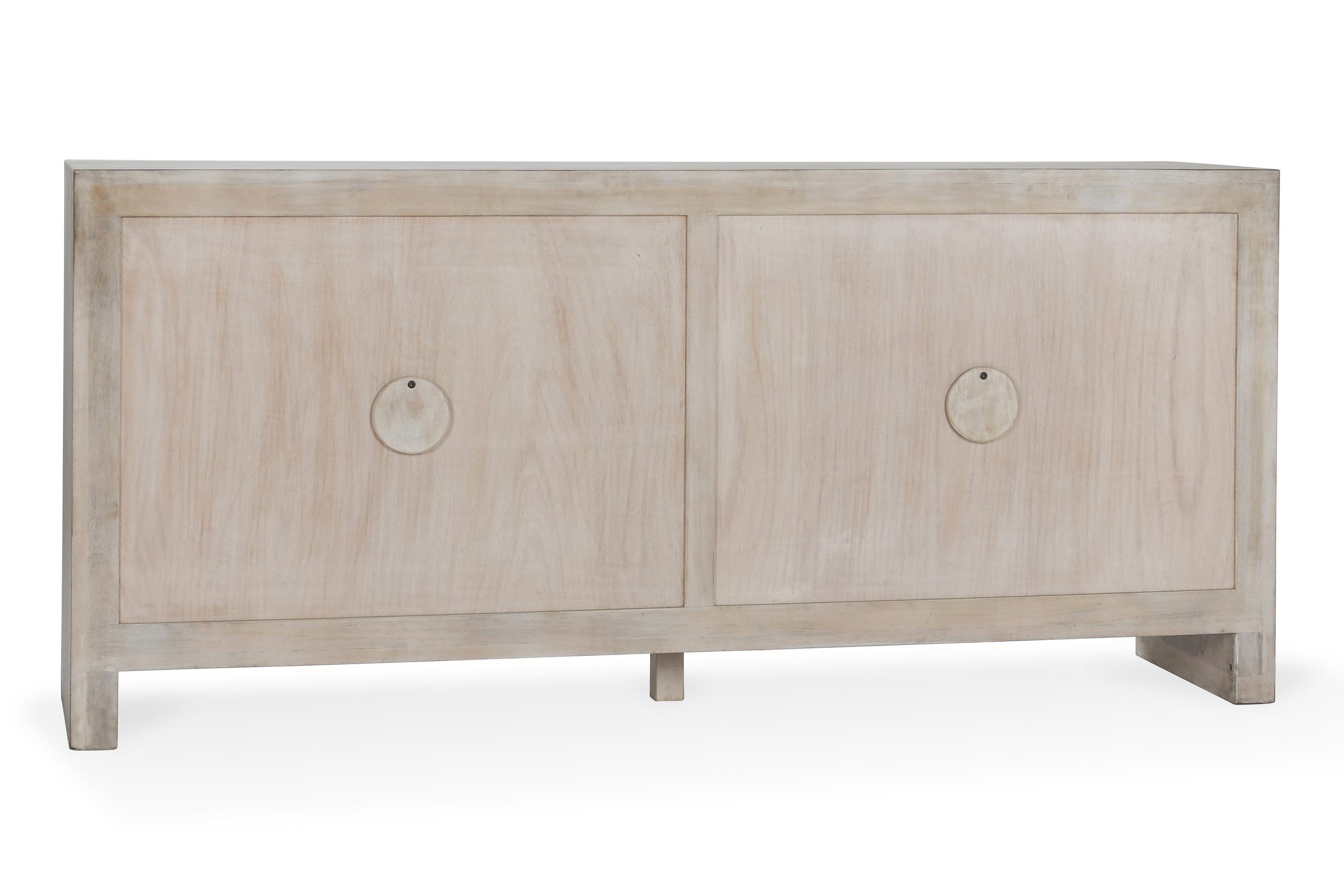 Ledro Wood 4Dr Buffet White Wash - Image 4