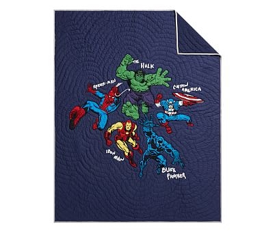 Marvel Quilt, Twin, Navy Multi - Image 5