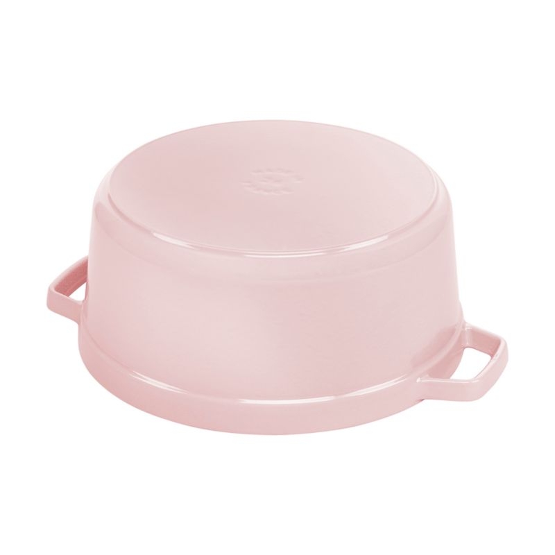 Staub ® Peony Pink Cast Iron 5.5-Qt. Round Cocotte - Image 7