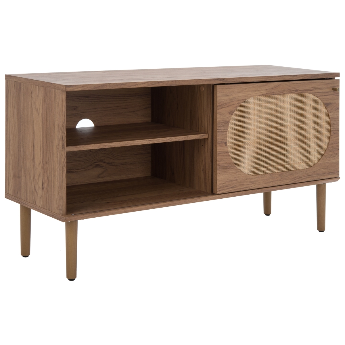Claude 1 Door 2 Shelf Media Stand - Oak / Natural - Safavieh - Image 7