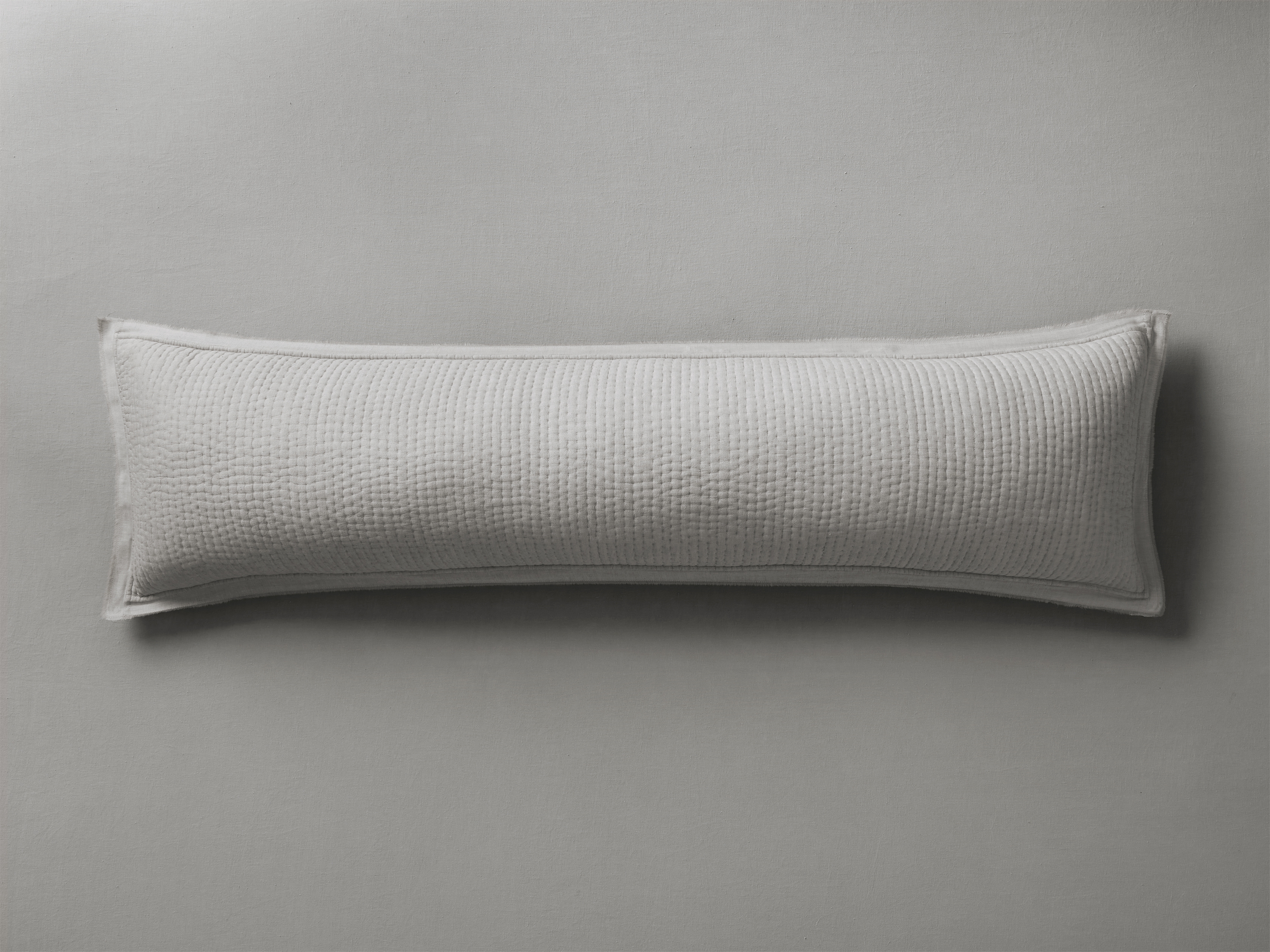 Tulaya Lumbar Pillow Cover Cotton 54" X 14" in Gray  Fog  - Image 0