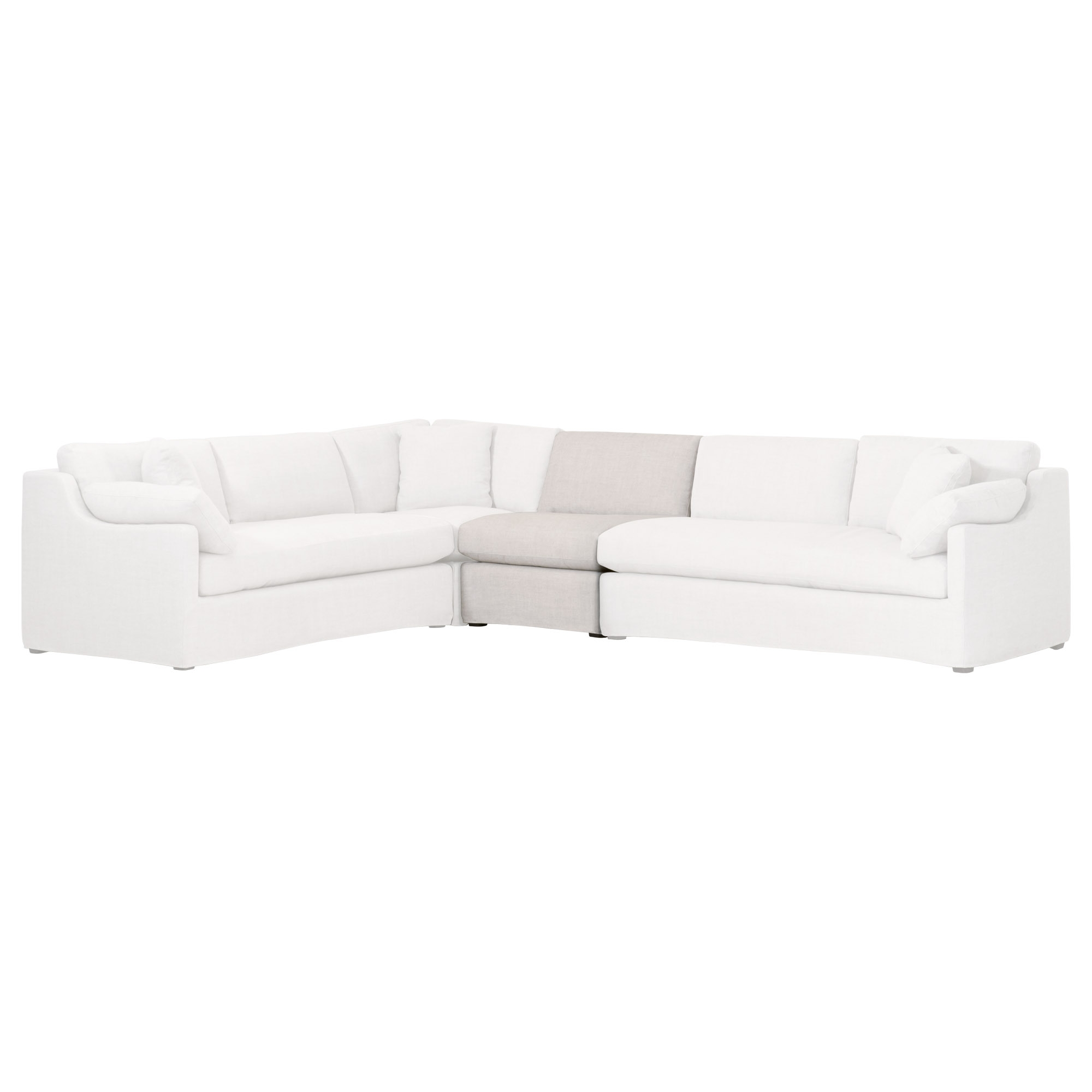 Lena Modular Slope Arm Slipcover 1-Seat Armless Chair - Image 5