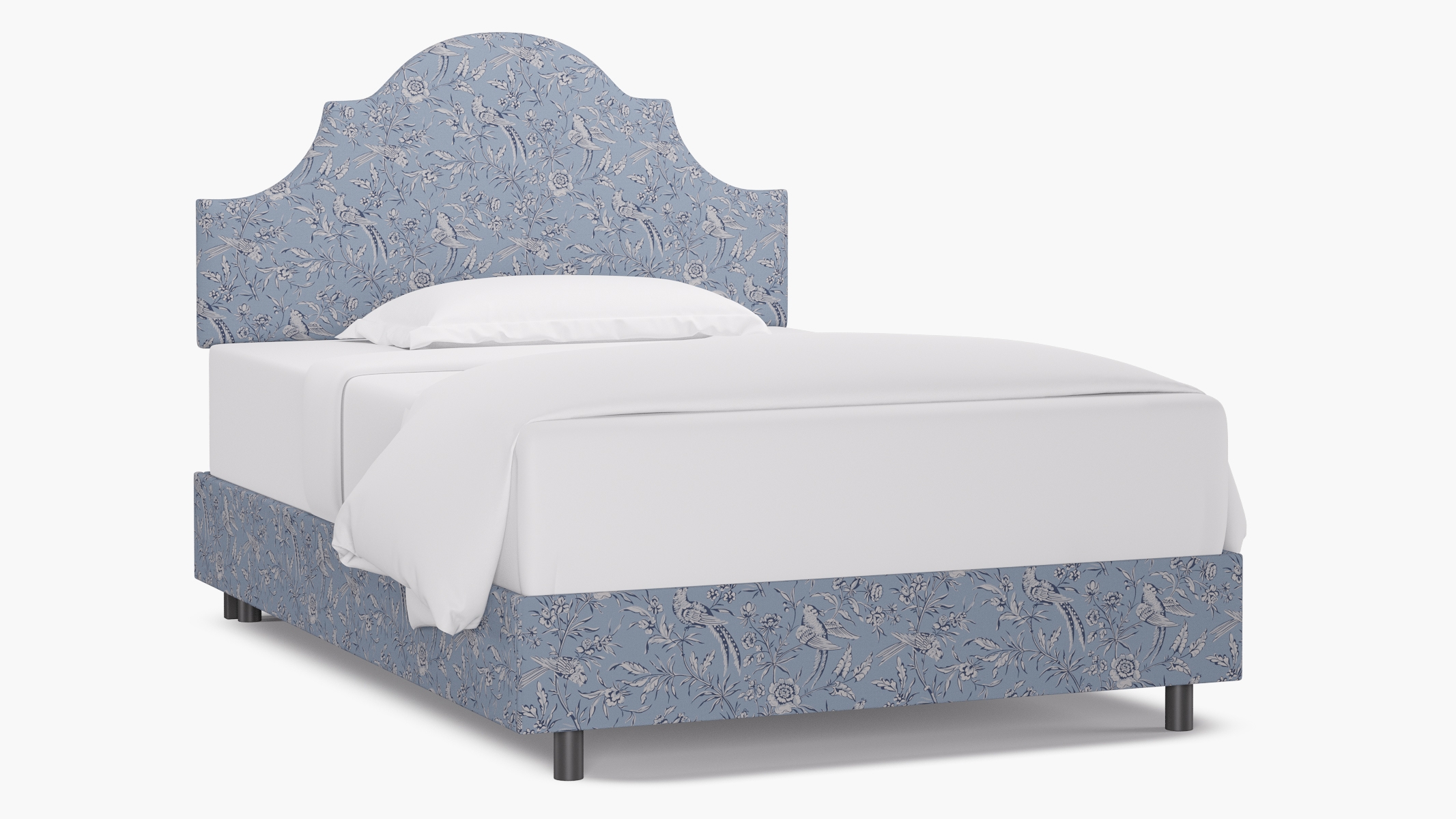 Regency Bed, Blue Aviary, Full - Image 0