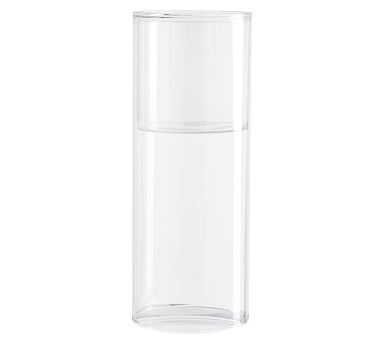 Floating Glass Pillar Holder, Clear, Large - Image 0