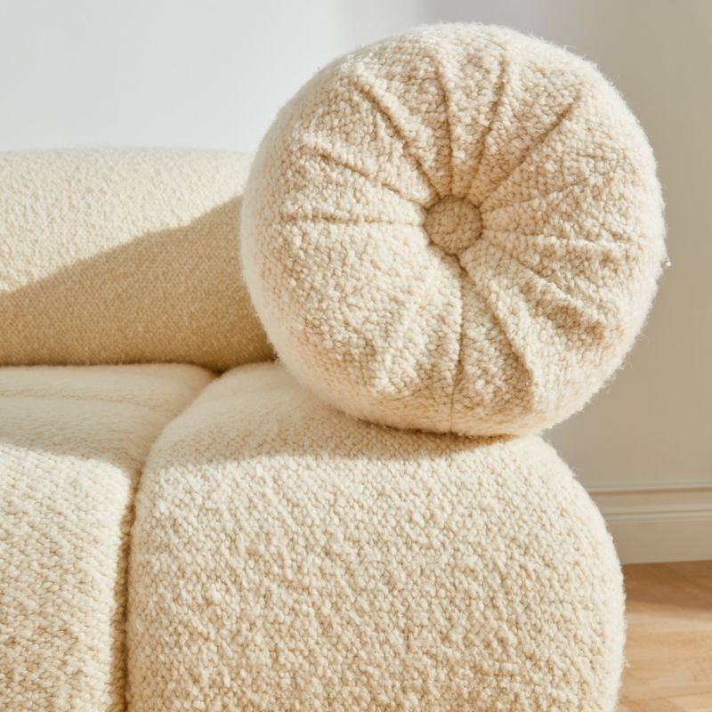 Sevigne Ivory Boucle Corner Chair by goop - Image 3