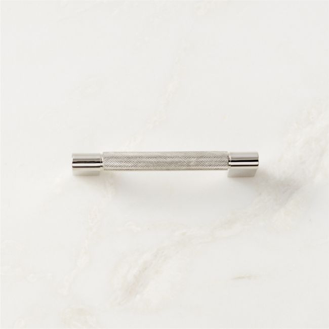 4" Nicolo Knurled Polished Nickel Handle - Image 0